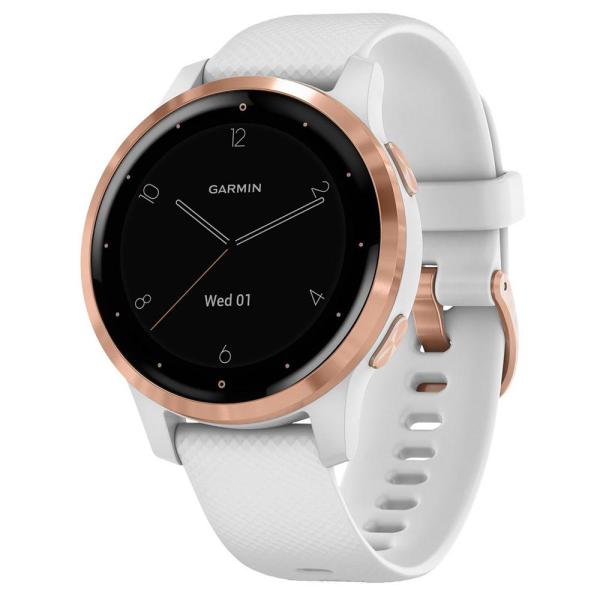 Ceas smartwatch garmin vivoactive 4s, white/rose gold seu