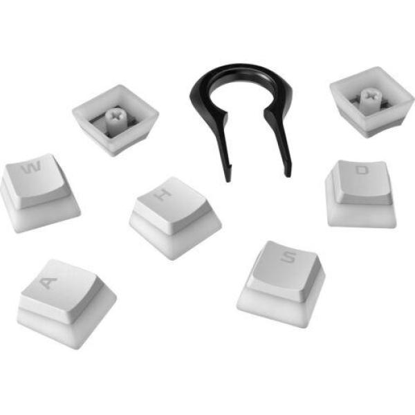 Hp gaming keycaps full set, hyperx pudding, us layout, white pbt