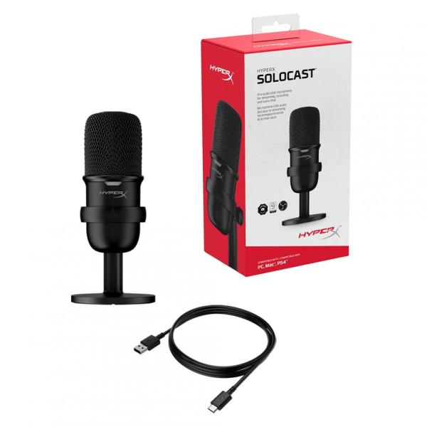 Microfon hp hyperx solocast, black