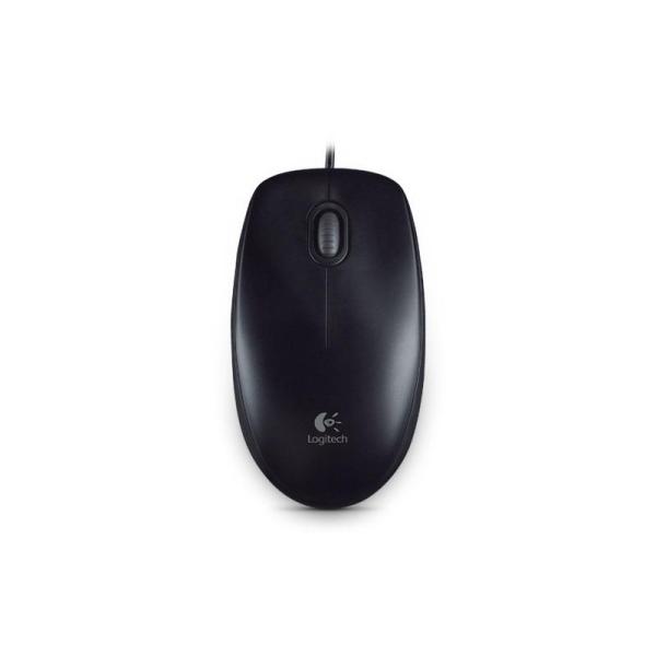 Mouse logitech b100, usb, black, 910-003357