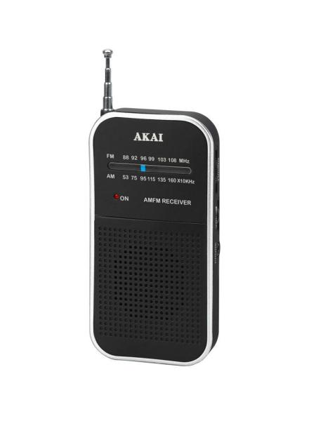 Radio ceas akai acr-267 pcket am-fm radio  -analog tuning with am/fm radio