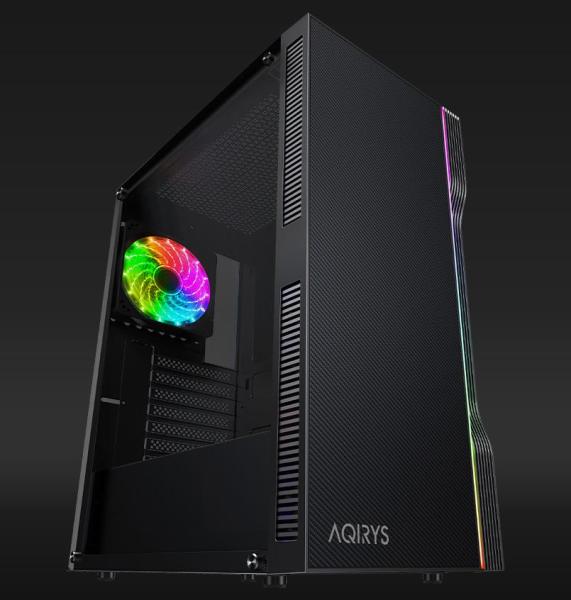 Carcasa aqirys electra midi tower black  rgb