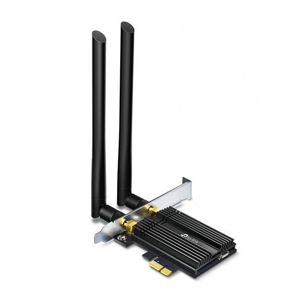 Adaptor wireless tp-link, archer tx50e, ax3000, wi-fi 6 bluetooth 5.0 pcie, 2x high-gain dual band antennas, wireless standard: ieee 802.11ax/ac/n/a 5 ghz, ieee 802.11ax/n/g/b 2.4 ghz, 5 ghz : 27dbm(fcc), 2.4 ghz : 26dbm(fcc).