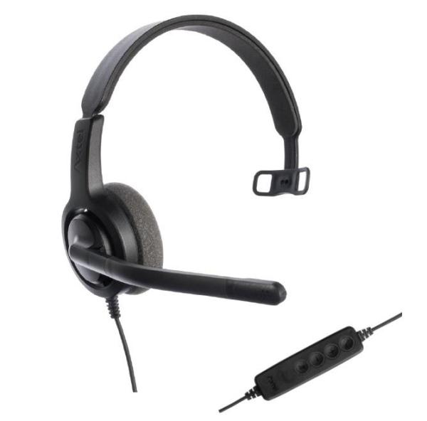 Casti cu microfon axtel voice usb28 mono nc, call center, sunet hd, negru