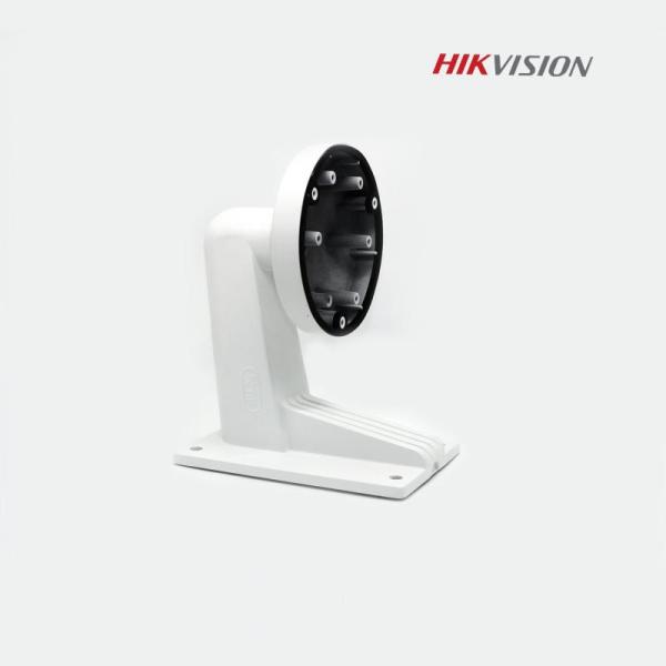 Suport montaj pe perete pentru camere dome hikvision ds-1273zj-135, material aliaj de aluminiu, culoare alba, dimensiuni Ø 136 mm × 183.5 mm × 230 mm, greutate 704 g