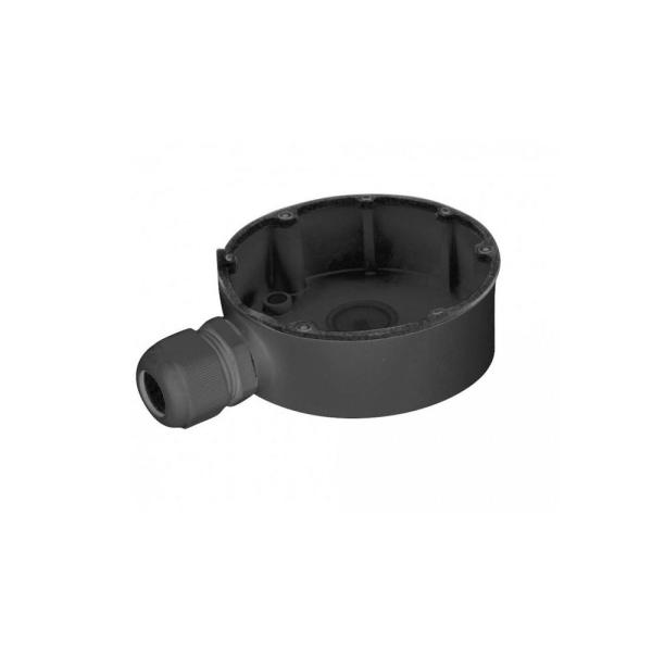 Doza conexiuni hikvision ds-1280zj-dm18( black), culoare neagra, material aliaj de aluminiu, dimensiuni: 141.7 mm × 37 mm × Ø 111 mm, greutate: 1490 g