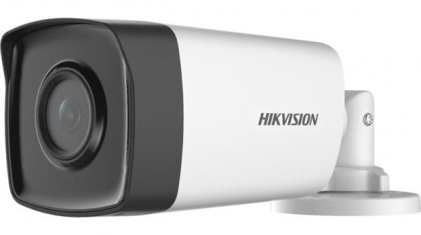 Camera supraveghere hikvision turbo hd bullet ds-2ce17d0t-it5f(3.6mm) (c), 2mp, senzor cmos, rezolutie 1920 × 1080@30fps, iluminare: 0.01 lux @ (f1.2, agc on), 0 lux with ir, lentila fixa: 3.6mm, unghi vizualizare: horizontal fov: 79.6°, vertical fov: 43.
