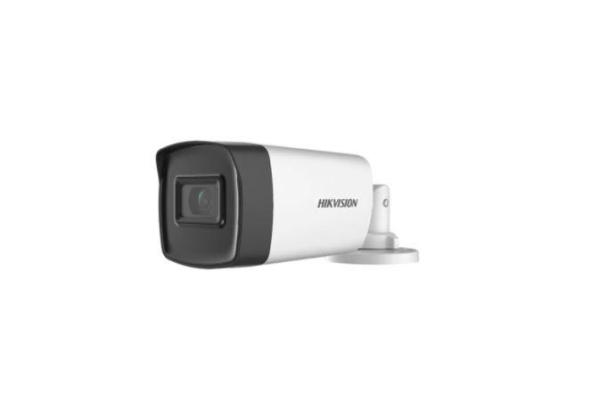 Camera supraveghere hikvision turbo hd bullet ds-2ce17h0t-it3fs(2.8mm), 5mp, microfon audio incorporat, senzor 5 mp cmos, rezolutie: 2560 (h) × 1944 (v)@20fps, iluminare: 0.01 lux @ (f1.2, agc on), 0 lux with ir, lentila: 2.8 mm, unghi vizualizare: horizo