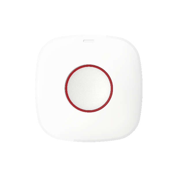 Buton de panica wireless ds-pdeb1-eg2-we(b) tri-x wireless,two-way rf wireless,868mhz, aes-128 encryption, 1.2km, led indicator blue(alarm), power up,remote id,qr code, 3 years in work status (being triggered 20 times per day), battery powered cr2450 x 1,