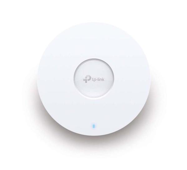 Wireless access point tp-link eap613, ax1800 wireless dual band indoor ceiling access point, 1× gigabit ethernet (rj-45) port, standard wireless: ieee 802.11ax/ac/n/g/b/a, dual-band 5 ghz: up to 1201 mbps, 2.4 ghz: up to 574 mbps, alimentare: 802.3at poe,
