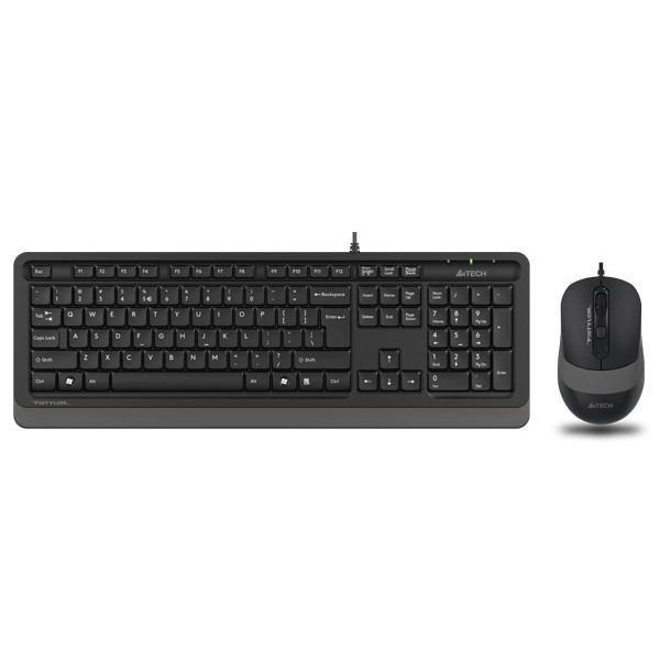 Kit tastatura si mouse a4tech - f1010 gr