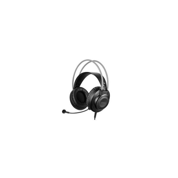 Casti a4tech fh200u-gr, cu fir, negru