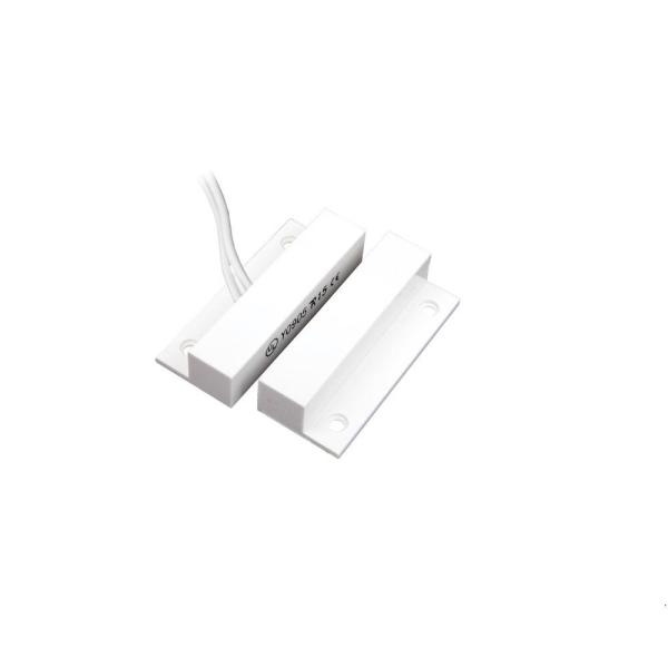 Contact magnetic alb, aparent, autoadeziv distanta maxima 2,54 cm, nc, set de 10 bucati