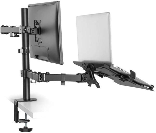 Suport monitor de birou, neomounts by newstar fpma-d550notebook, 10" - 32", vesa 100x100, suporta pana la 8kg, negru