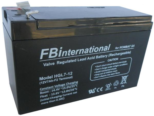 Acumulator stationar pentru ups 7a/12v hgl12-7, terminal f2; dimensiuni151 x 65 x 101 mm