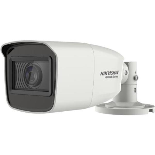Camera de supraveghere hikvision turbo hd bullet hwt-b323-z; 2mp; seria hiwatch; 2mp cmos sensor, 70m ir, exir bullet, icr, 0.005 lux/f1.2, 12 vdc, smart ir, true wdr, 3d dnr, osd menu, ip66, 2.7-13.5mm vari focal lens，auto focus, support hd-tvi/ahd/cvi/c