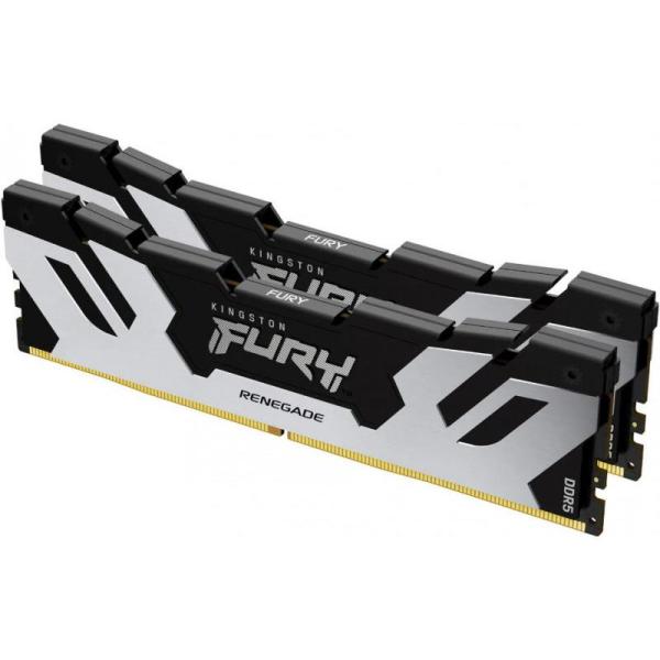 Memorie ram kingston fury renegade silver rgb, dimm, ddr5, 32gb, cl32, 6000mhz. kit of 2