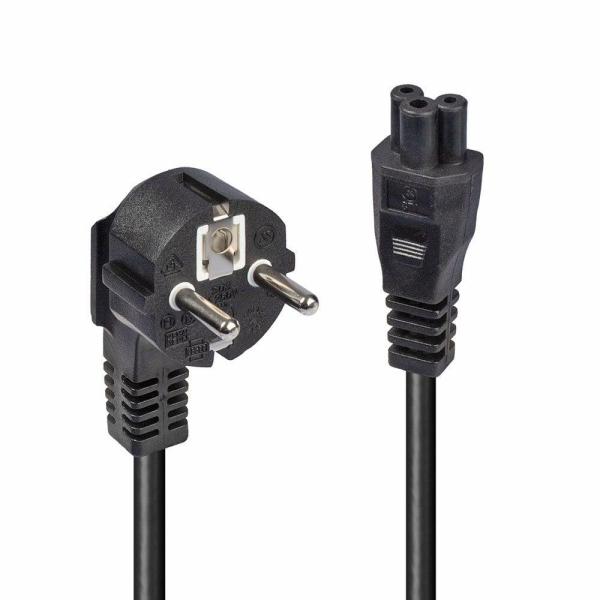 Cablu alimentare schuko lindy iec c5, 2m, negru  description  schuko mains plug to clover leaf iec c5 socket cable material: h05 vv-f 3g 1.00 100% electrical and mechanical inspection vde approved colour: black fully moulded  https://www.lindy-internation
