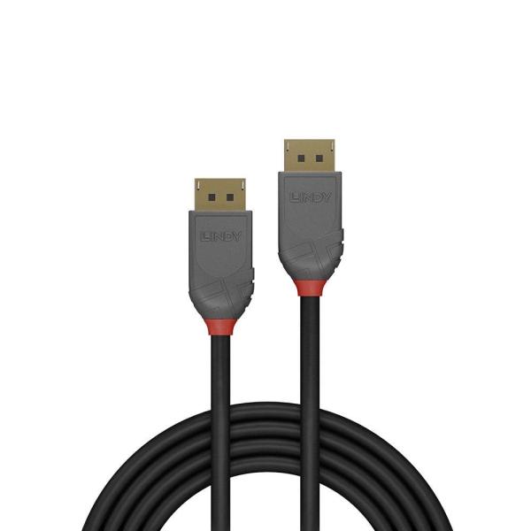 Cablu lindy ly-36483, displayport 1.2 cable, anthra line