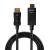 Cablu lindy ly-36924, displayport to hdmi 10.2g, 5m, negru