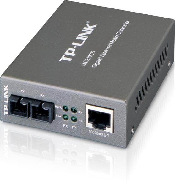 Switch media convertor tp-link, 2 porturi (1x1000mbps sc, 1x10/100/1000 mbps (rj-45)), 1000base-t to 1000base-lx/lh (sc), single-mode, 15km, montabil in sasiu