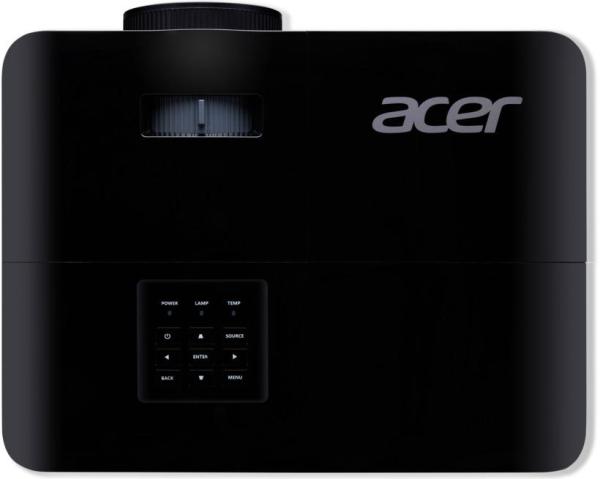 Proiector acer x1228i, dlp 3d ready, xga 1024* 768, up to wuxga 1920* 1200, 4500 lumeni, 4:3/ 16:9, 20.000:1, zoom 1.1, dimensiune maxima imagine 300", distanta maxima de proiectie 11.8 m, boxa 3w, lampa 6.000 ore/ 15.000 ore extreme eco, 27-35 db, greuta