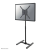 Nm newstar floor stand 10"-55", suporta 1 ecran de pana la 20kg, diagonala cuprinsa intre 10 si 55 inch, vesa 400x400, inaltime ajustabila 75 - 124 cm, rotire 6 grade, inclinare 30 de grade, otel, negru