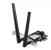 Asus pce-axe5400 wifi bluetooth 5.2 pcie adapter, wi-fi 6, 2.4ghz / 5ghz / 6ghz, greutate: 49.7g, 2 x antene externe, pci-express x 1.
