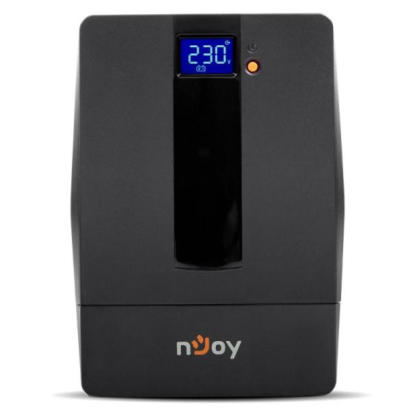 Ups njoy horus plus 2000, 2000va/1200w, afisaj lcd cu ecran tactil, 4 prize schuko cu protectie, repornire automata, rj11 protectie pentru linia de telefon/modem, posibilitatea de monitorizare si control prin usb, lan si internet, port de comunicare usb, 