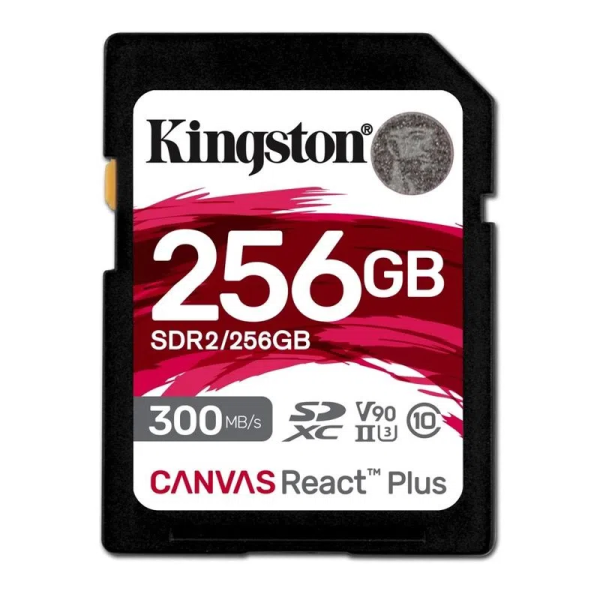Card de memorie sdhc kingston canvas react plus 256gb, class 10