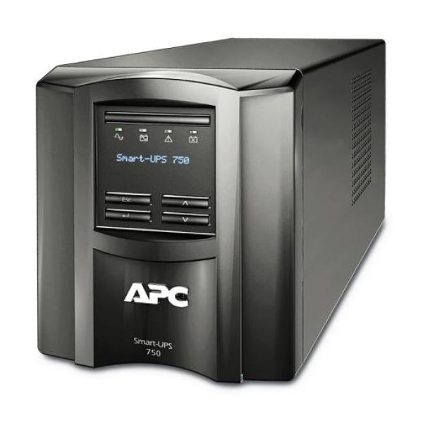 Ups apc smart-ups smt line-interactive / sinusoidala 750va / 500w 6conectori c13, baterie rbc48, optional extindere garantie cu 1/3 ani (wbextwar1 yr-sp-02/wbextwar3yr-sp-02)cu smart conect