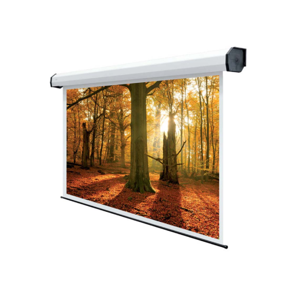 Ecran de proiectie sopar rubin white, electric, perete, 500cm x 375cm, format 4:3, alb