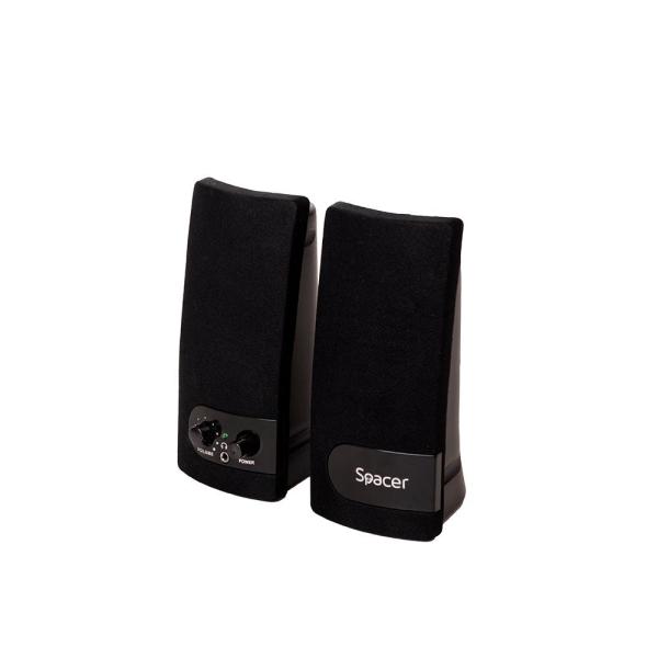 Boxe spacer 2.0 spb-216 6w (2 x 3w), control volum, mufa casti, usb power, negru