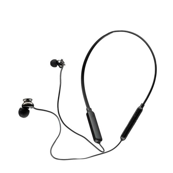 Casti spacer wireless, in ear, fir de legatura si prindere magnetica, microfon pe fir, bluetooth 5.0, autonomie de pana la 6 ore, timp de incarcare 2 ore, negru