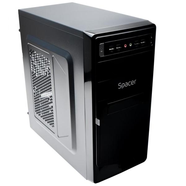 Carcasa spacer moon, atx, midtower, gaming, sursa 450 (230w for 450w desktop pc), usb 2.0 x 4, jack 3.5mm x 2, „spc-moon”