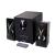 Boxe spacer gaming 2.1, 14w rms ( 2x3w + 8w), bluetooth, telecomanda wireless, control volum, subwoofer lemn mdf, 220v alimentare, usb/sd/aux/radio fm, negru