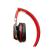 Casti cu micr. spacer, cu fir, mulimedia, 2x jack 3.5mm, microfon pe fir, driver 40mm, 20hz-20000hz, pliabile, rosu