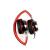 Casti cu micr. spacer, cu fir, mulimedia, 2x jack 3.5mm, microfon pe fir, driver 40mm, 20hz-20000hz, pliabile, rosu