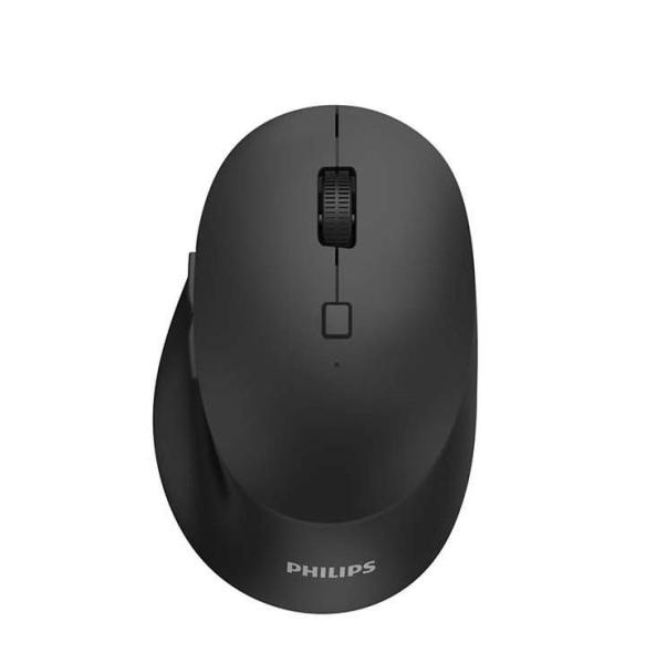 Mouse philips spk7607, ergonomic, wireless, silent,  negru