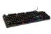 Tastatura spacer warrior cu fir, usb, switch-uri mecanice albastre, 50 mil. apasari, 104 taste, anti-ghosting 26 taste, anti-spill, black