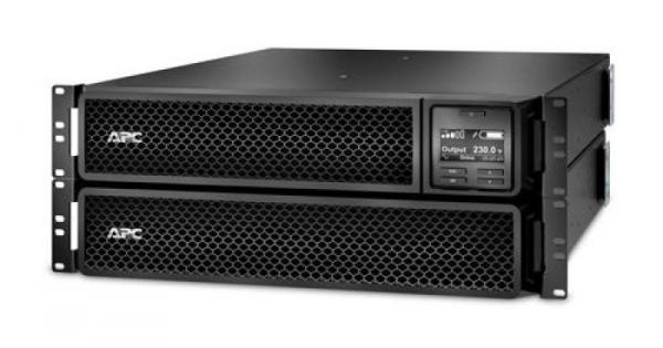 Ups apc smart-ups srt online dubla-conversie 2200va / 1980w 8 conectori c13 2 conectori c19 extended runtime, baterie rbc31rackabil