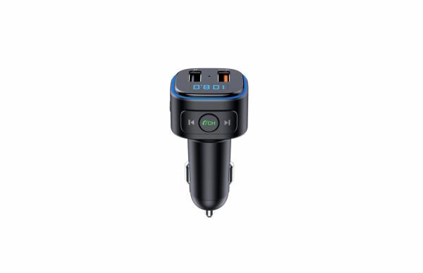 Modulator fm serioux abfm46, bluetooth 5.0 , raza actiune de până la 5 m, voltaj intrare: 1x dc 12v/24v, 2 porturi usb: 1 x usb qc3.0 1 x usb audio (pana la 32 gb), format muzica: mp3/wma/wav, frecvența fm: 87.5mhz - 108.0mhz , microfon incorporat, functi