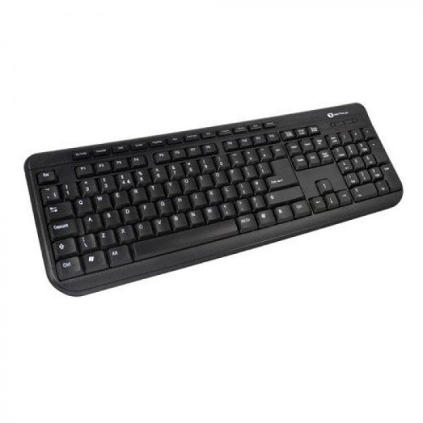 Tastatura serioux 9400mm, cu fir, us layout, neagra, multimedia (11 hotkeys), usb