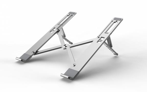 Suport laptop serioux, srxncpu6l, material aluminiu, dimensiune deschisă: 197x245x4mm,dimensiune pliată: 60 x 245 x 4mm, grosime: 4mm, greutate: 215g, dimensiune compatibilă:  până la 15.6 ", culoare argintiu, 5 unghiuri ajustabile
