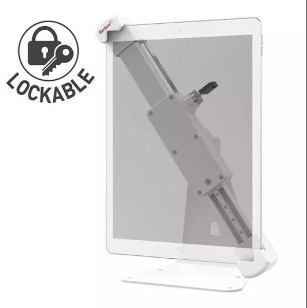 Stand tableta si telefon mobil barkan t71hl, 7" - 14", greutate maxima 1.4kg, culoare: alb.