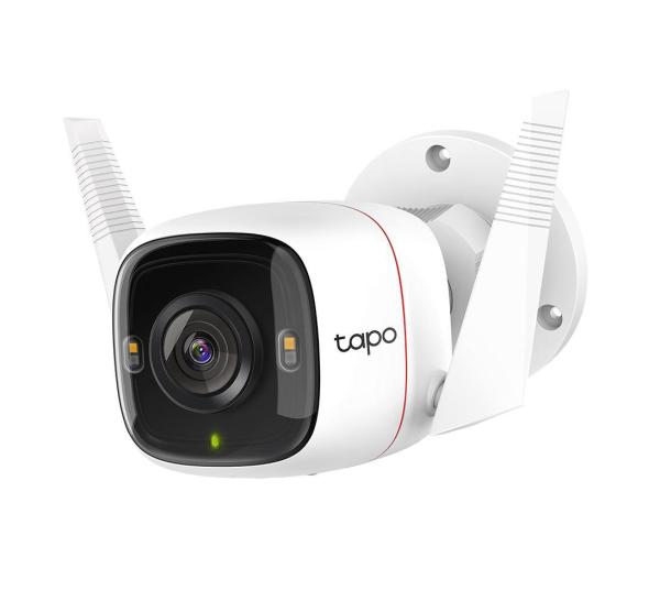 Camera supraveghere wifi, wireless tapo c320ws, 2.4 ghz, wpa/wpa2-psk, detectează mișcarea, compresie video h.264, frame rate 15fps, video streaming 4mp, (142.3 x 103.4 x 64.3 mm), senzor imagine 1/3“ night vision 850 nm ir led up to 98 ft (30m).