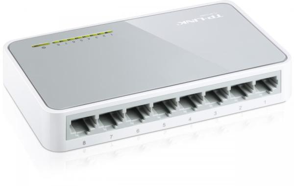 Switch tp-link tl-sf1008d, 8 port, 10/100 mbps