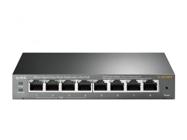 Switch tp-link tl-sg108pe, 8 port, 10/100/1000 mbps
