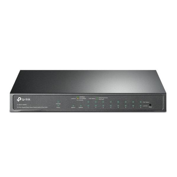 Switch tp-link tl-sg1210mpe, 9 port, 10/100/1000 mbps