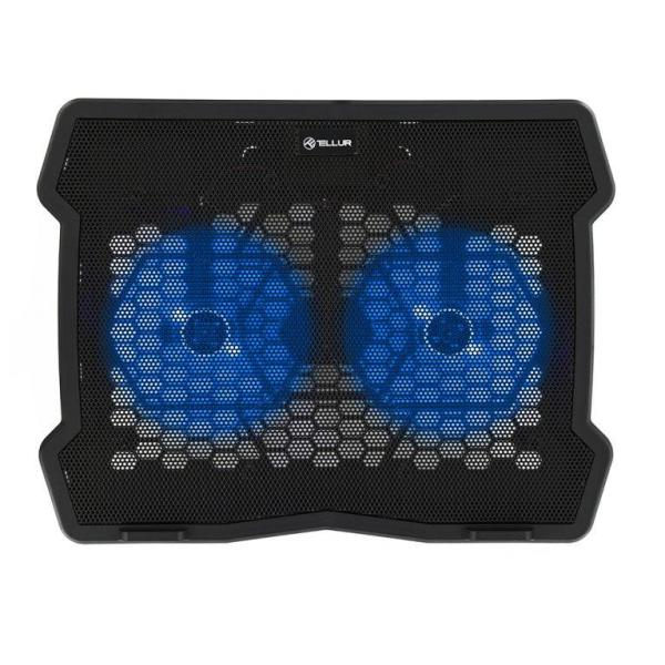 Cooling pad tellur basic, 15.6", 2 ventilatoare, negru